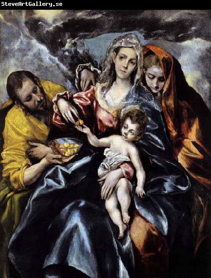 El Greco The Holy Family with St Mary Magdalen